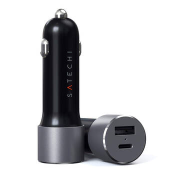 Satechi 72W USB-C PD Car Charger - Space Grey