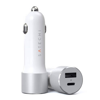 Satechi 72W USB-C PD Car Charger - Silver