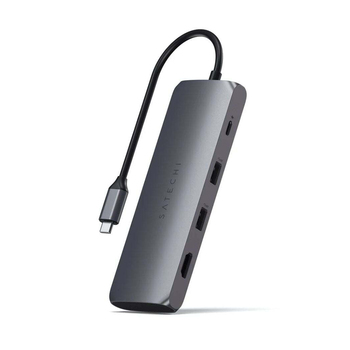 Satechi USB-C Hybrid Multiport Adapter w/SSD Enclosure Space Grey