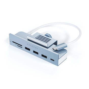 Satechi USB-C Clamp Hub For 24" iMac Blue
