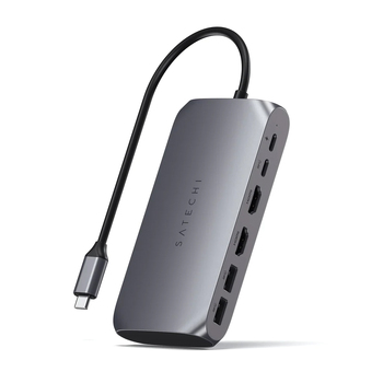 Satechi USB-C Multimedia Video/USB Portable Adapter Hub For M1 Macs