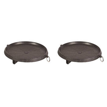 2PK Companion Butane Stove Aluminium Hot Plate For Butane Stove Round