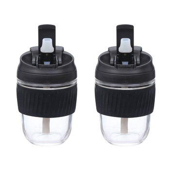 2PK Kuvings Small Reusable Travel Cup Mug - 360ml - Black