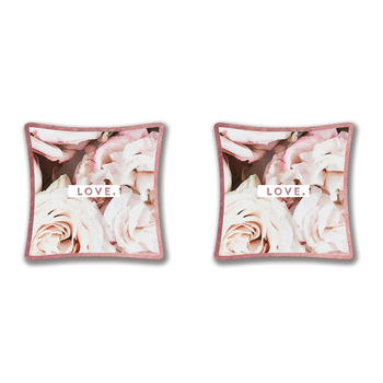 2PK Studio Oh Glass Jewellery Trinket Dish Square 7.6cm - Love