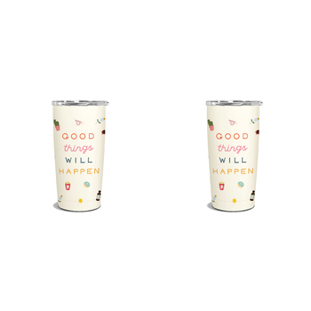 2PK Studio Oh Insulated S/S 500ml Coffee Tumbler - Good Things Will Happen