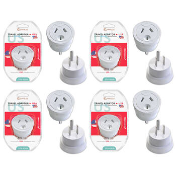 4PK Sansai Travel Adaptor - USA Plug