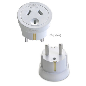 Travel Power Adapter AU/NZ Socket to Plug Asia EU/Middle East