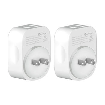 2PK Sansai Travel Adaptor w/ USB-C And USB-A Port - AU/Japan Region