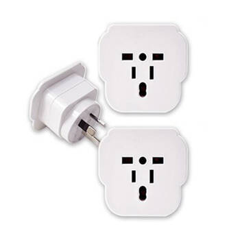 2x Universal Travel Power Adapter UK US EU Socket to AU/NZ Plug