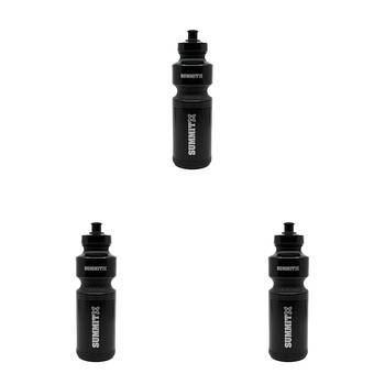 3PK Summit Global Water Bottle Push Top Lid 750ml - Black