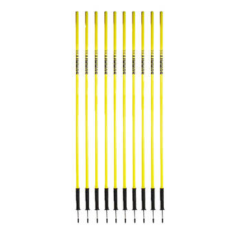 10pc Summit Global Single-Piece Agility Poles in Bag - Yellow