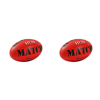 2PK Summit Global Classic Aussie Rules Football Size 5 - Red