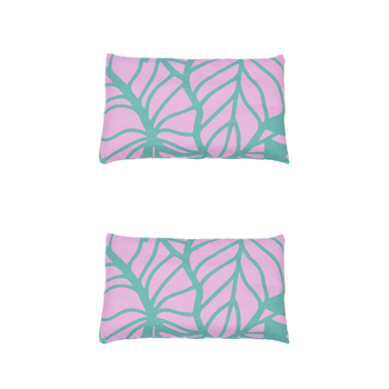 2PK Splosh Bliss Palms Inflatable Beach Pillow 51x31cm Rectangle