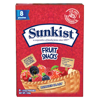8x Sunkist Berries Blast 23g Candies
