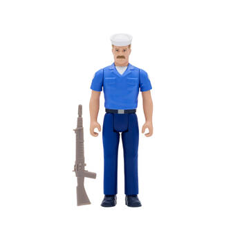 G.I. Joe Navy Serviceman with Moustache ReAction 3.75" Action Figure Toy