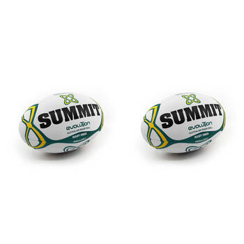 2PK Summit Global Evolution Rugby Union Ball 2.0 Size 5 - White