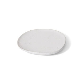 E Style Ceramic Matias Plate Home Table Decor 21x3cm - Sandy/White