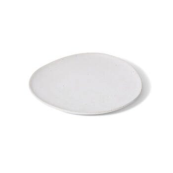 E Style Ceramic Matias Plate Home Table Decor 27x3cm - Sandy/White