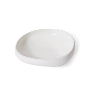 E Style Ceramic Nakano Bowl Home Table Decor 28x7cm - White