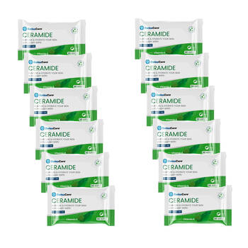 12x 30pc SwissCare Ceramide Hydrating & Cleansing Makeup Wipes Fragrance-Free