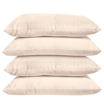 Bambury Home Plain Dyed Standard Bedding Pillowcase Sand