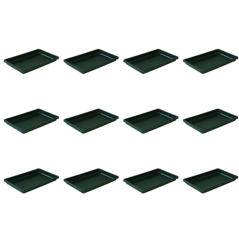 12PK Homeleisure Window Box Tray 270mm Green Outdoor Garden 