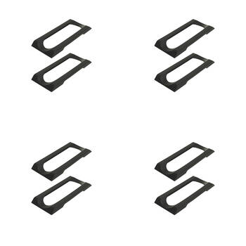 8pc StakRax Wall Mounted Wine Rack Top Plates - Black