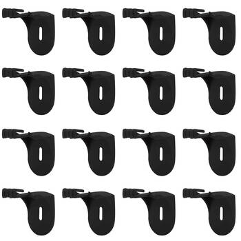 16pc Stakrax Wall Mounted Wine Rack Brackets Support - Black