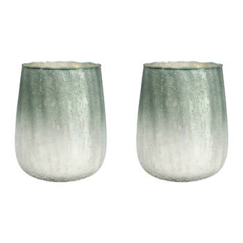 2PK LVD Glass Votive Candle Holder Home Decor Champagne Dove Large