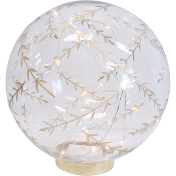LVD 25x28cm LED Glass Leaf Ball Home/Living Room Decor XL