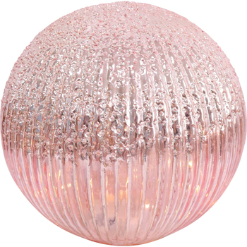 LVD 20x20cm LED Glass Ball Medium Home/Living Room Decor - Pink