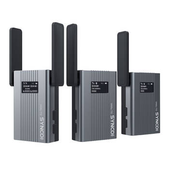 3pc Synco UHF Wireless Lavalier Microphone System RX/TX Kit