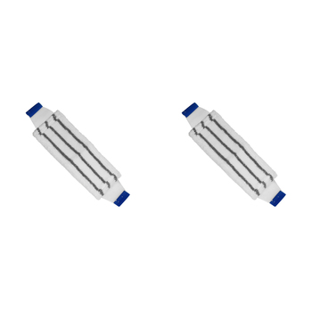 2PK SYR Microfibre Flat Floor Cleaning Mop Head - Blue
