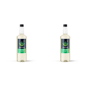 2PK Arkadia Peppermint Beverage Flavouring Syrup 1L 9x30cm - Green