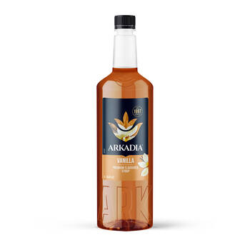 Arkadia Vanilla Beverage Flavouring Syrup 1L 9x30cm - Cream