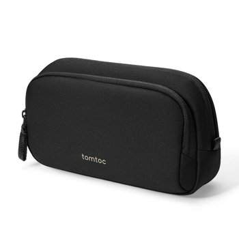 Tomtoc Dual Compartment Light Electronic Accessory Pouch 1.8L - Black