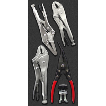 5pc Ampro Lock Grip Pliers & Remove Tool Set T28349