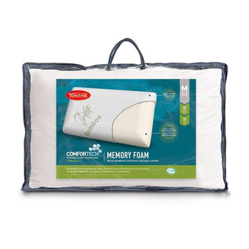Tontine Comfortech Bamboo Cover Memory Foam Pillow Medium Height