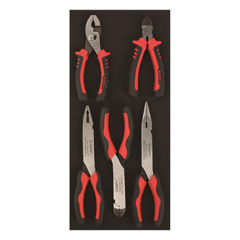 5pc Ampro Long Reach High Leverage Pliers Set T28773