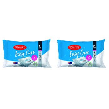 4pc Tontine Easy Care Firm Sleep Comfort Pillow - White