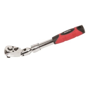 Ampro T29773 3/8" Drive Extendable Flex Head Ratchet/Socket Spanner Tool