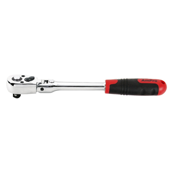 Ampro T29857 3/8" Drive Flex Head Ratchet/Socket Spanner Tool 242mm
