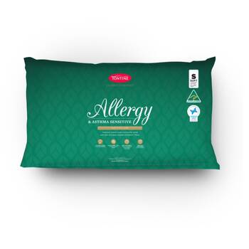 Tontine Classic Comfort Allergy & Asthma Sensitive Pillow Low Soft Standard