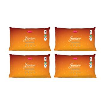 4PK Tontine Classic Comfort Junior/Childrens Pillow Low & Soft For Kids Standard
