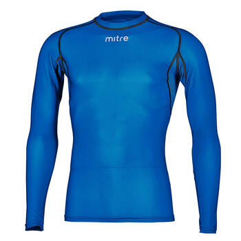 Mitre Neutron Sports Men's Compression LS Top Size XS Royal