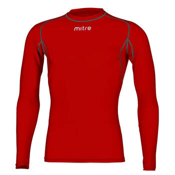 Mitre Neutron Sports Men's Compression LS Top Size XL Scarlet