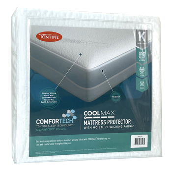 Tontine Comfortech Coolmax King Bed Mattress Protector 183 x 208cm