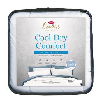 Tontine Luxe Cool Dry Comfort Queen Bed Mattress Topper 152 x 203 cm