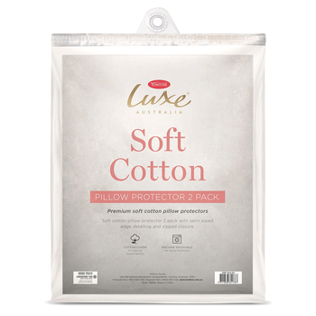 2pc Tontine Luxe Soft Cotton Pillow Protectors