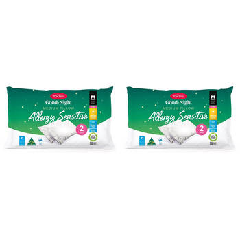 4pc Tontine Good Night Allergy Pillow Medium Profile